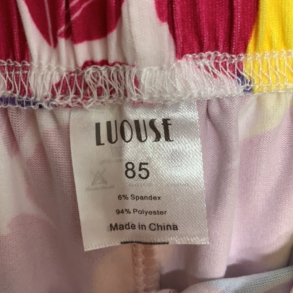 Boutique Luouse color splash printed stretch leggings 2 pack girls 12 - Picture 5 of 5